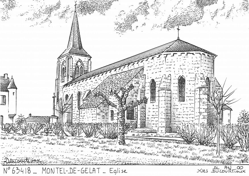N 63418 - MONTEL DE GELAT - église